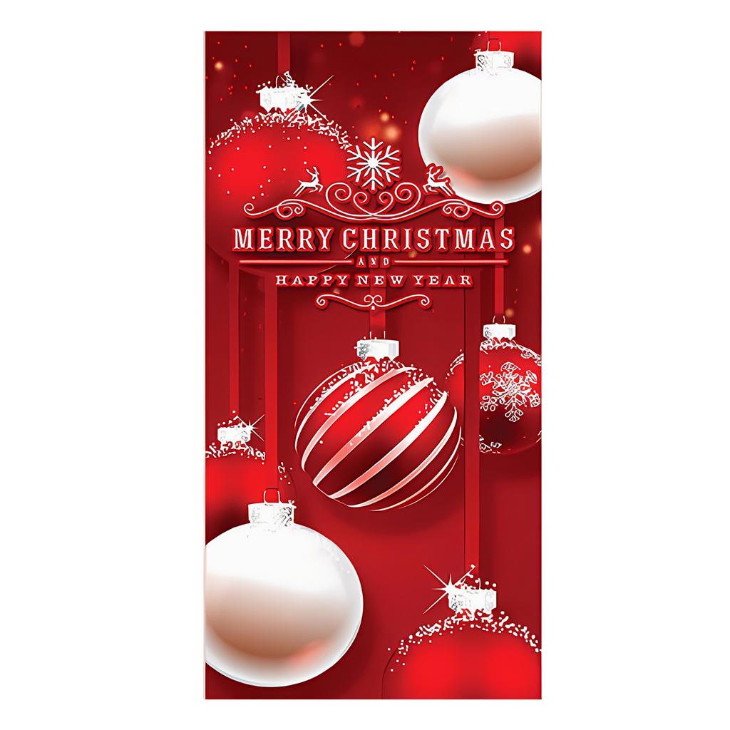 Weihnachten Weihnachtsmann Thema Nussknacker Schneemann Türbanner Ornamente Türabdeckung Banner Fotografie Hintergrund Innen Außen Veranda