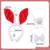 Children's Cute Plush Rabbit Ear Headband for Face Washing and Photos