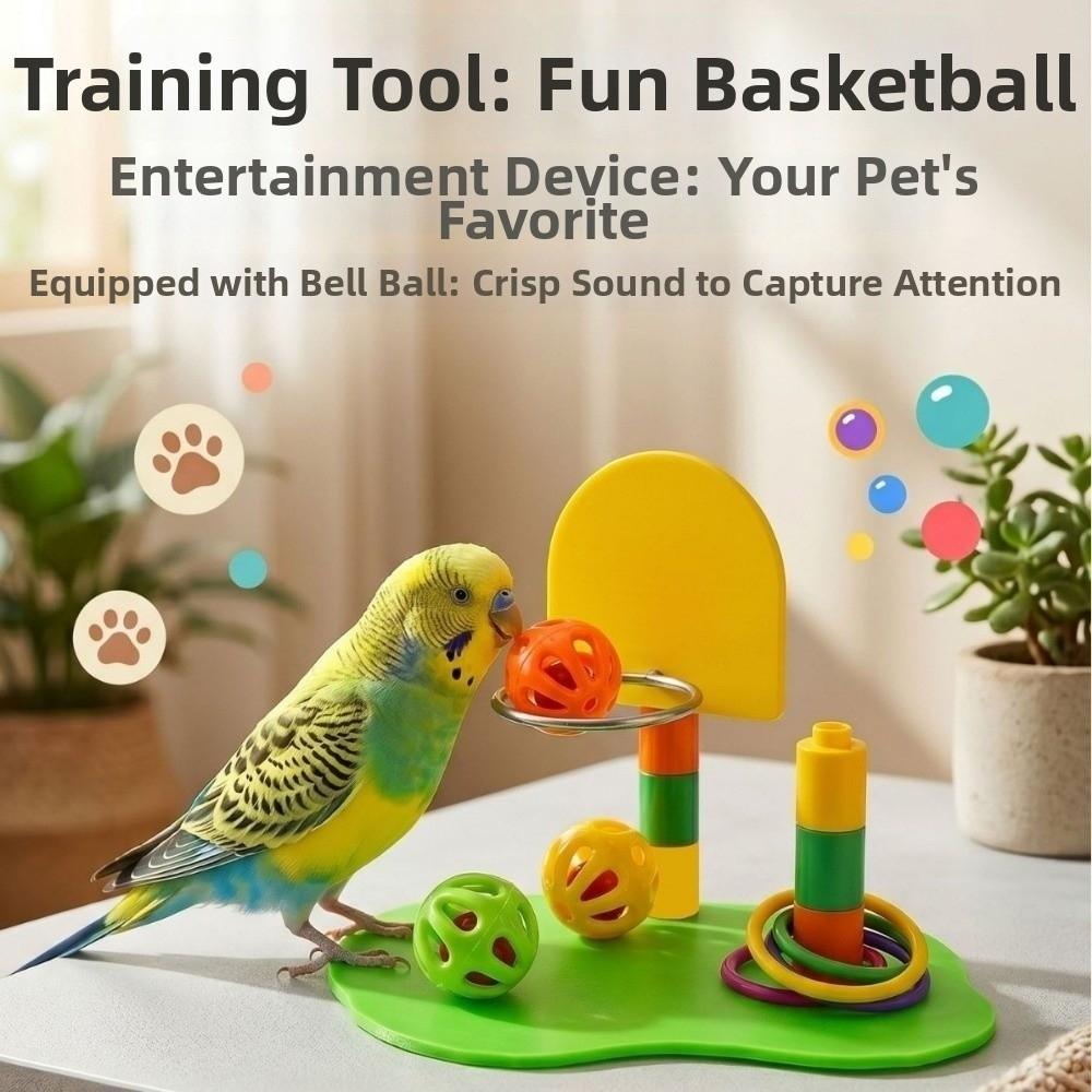 Mehrteiliges Set Vogel-Trainingsspielzeug Verstellbarer Reifen Papageienspielzeug Vogel-Puzzle-Spielzeug Für Graupapageien