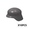 Military Building Blocks Accessories Soldier Figures Soviet Helmets Guard Hat Navy Pirate Firefighter Army Hats Mini Bricks Toys