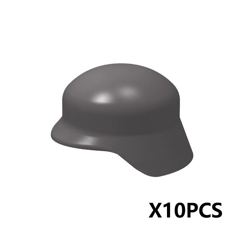 Military Building Blocks Accessories Soldier Figures Soviet Helmets Guard Hat Navy Pirate Firefighter Army Hats Mini Bricks Toys