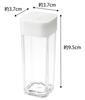 Yamazaki Tower Spice Bottle, White, Approx. W3.7 x D3.7 x H9.5cm, Salt, Seasoning Container, Sliding Closure, 2863