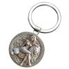 Stylish Alloy Zinc Key Holder With Women And Lion Pattern Design For Daily Use