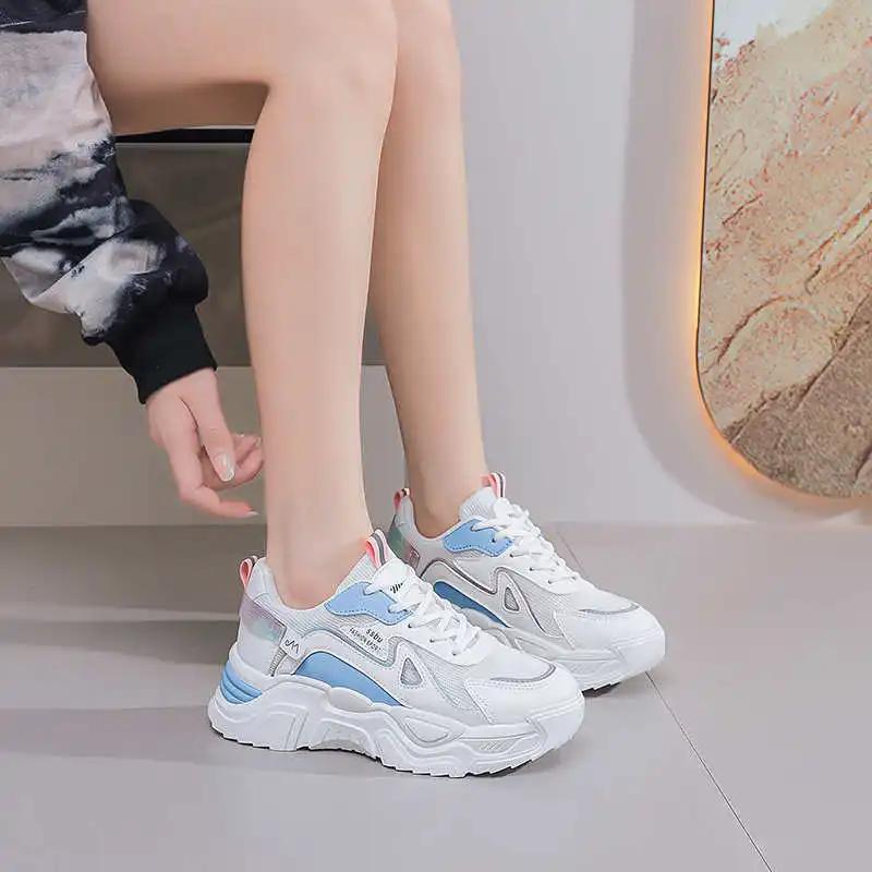 White Round Tip Basketball Woman Casual Luxury Brand Shoes For Women Spring Autumn Sneakers Sports Designer Bascket