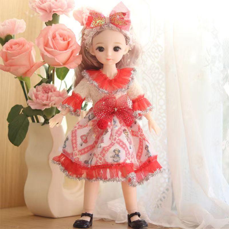 Oblečení pro 30cm panenku Pěkné šaty 1/6 BJD panenka DIY Oblékání Lolita Princeznovská sukně Oblečení Hračka pro dívku Sváteční dárek Doplňky pro panenku