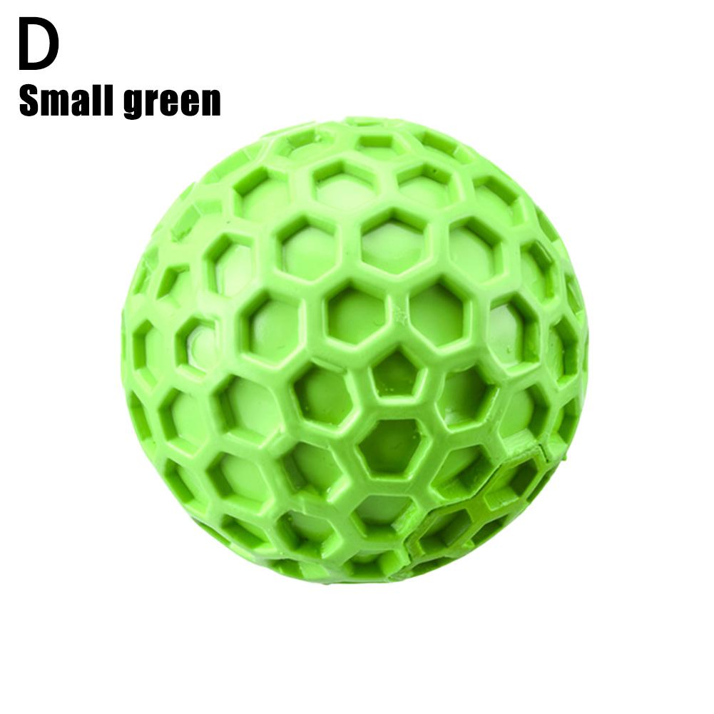 Dog Toys Bite Resistant Interactive Throwing Sound Honeycomb Balls Natural Rubber Teething Clean Teeth Toys Pet Products