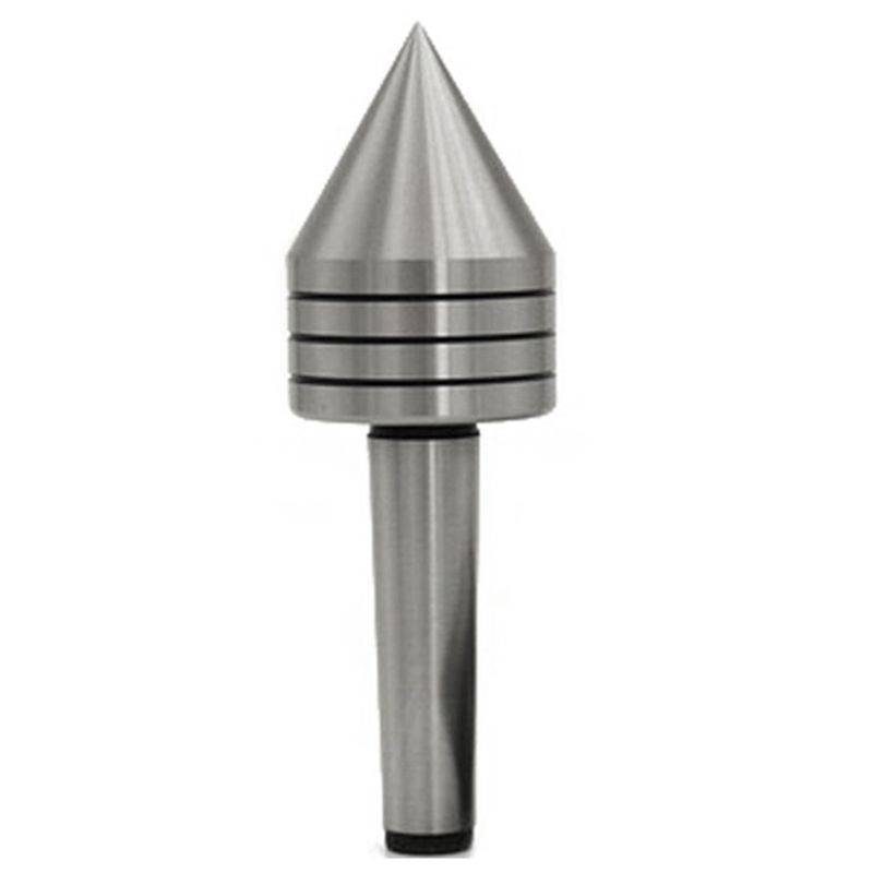 ABIY 1 Piece MT1 Lathe Bearing Tailstock Center Woodworking Thimble Heavy Thimble Steel Silver