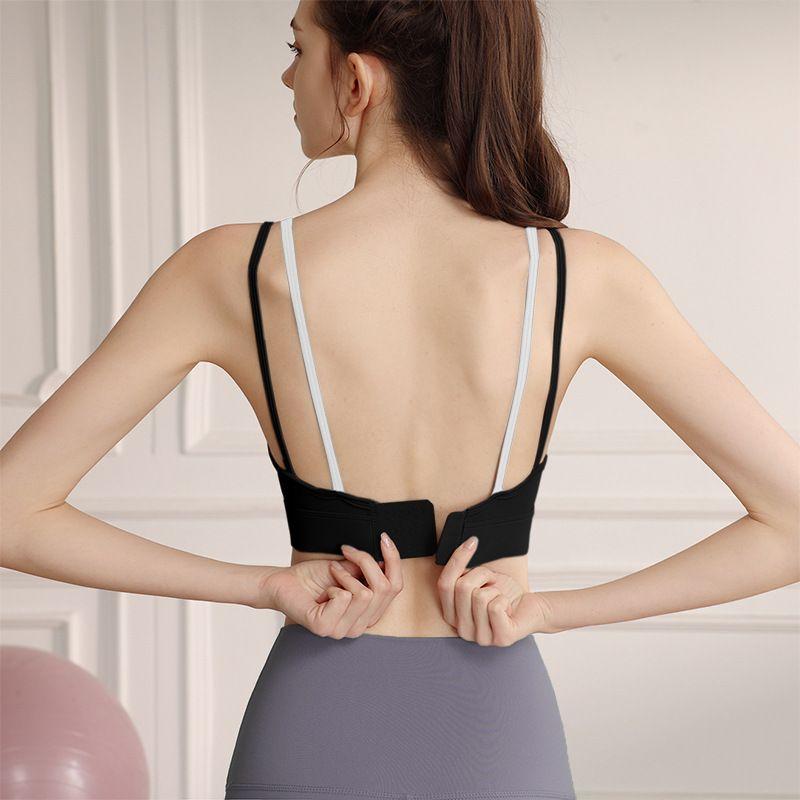 

Sports Intimates Bubble Wrap High Strength Back-Shaping Running Workout Yoga Vest Fixed Coaster Black XL