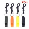 2Pcs Emergency Whistle Safety Survival Whistle Signaling Whistle With Hook For Outdoor Camping Hiking