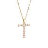 Luxury 26 Letter Necklace Women Unique Design White Zircon Crystal Collarbone Chain Party Jewelry Christmas Gift