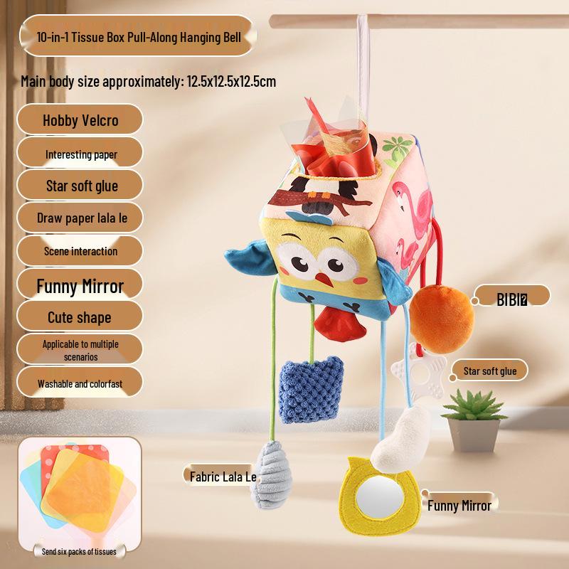 Newborn Stroller & Crib Mobile Soothing Toy - Infant Car & Seat Hanging Ornament Chime