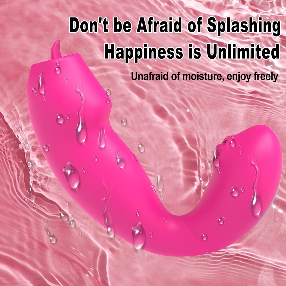 2 In 1 Powerful Licking Tongue Vibrator 10 Flapping Vibrating Clit G Spot Stimulator Masturbator  Erotic Sexy Toys Girls Adults