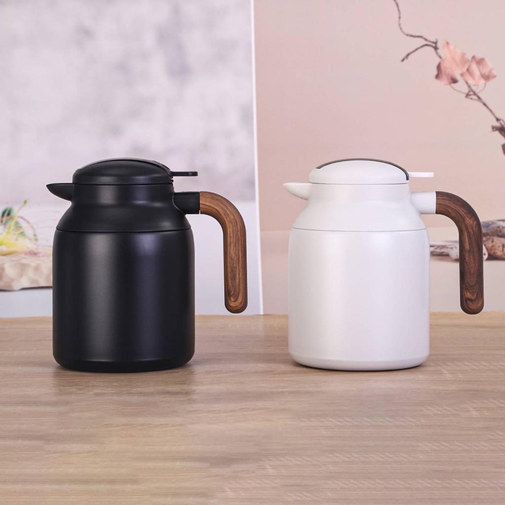 Tea Brewing Pot with Infuser Large Capacity Smart Thermal Pot Stainless Steel Thermal Jug Included Hot and Cold Liquid Dispenser