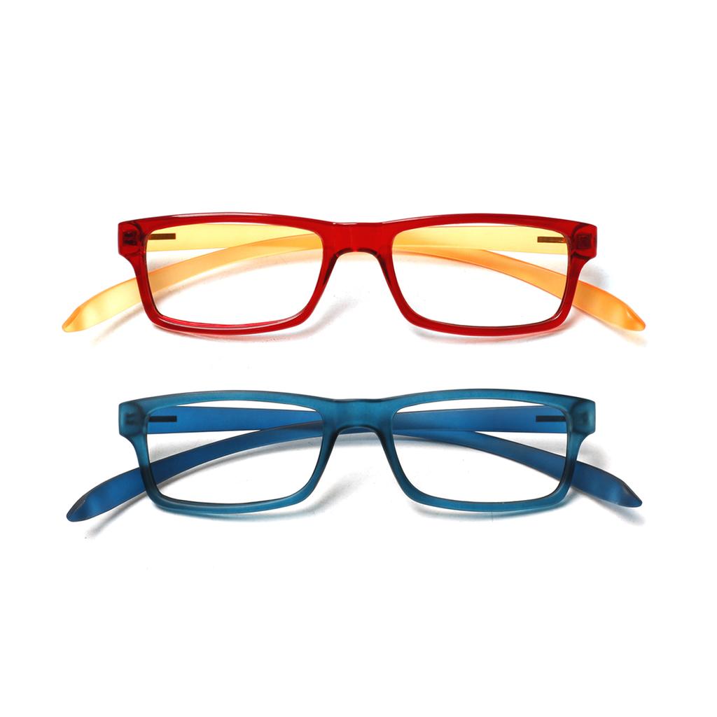 Turezing Rectangular Reading Glasses For Women Soft Temples Hanging Neck Design Comfortable Hd Clear Lens Prescription Eyewear