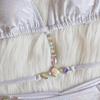 Träger-Bikini-Badeanzug sexy glänzend vergoldet Kristall-Diamant-Badeanzug