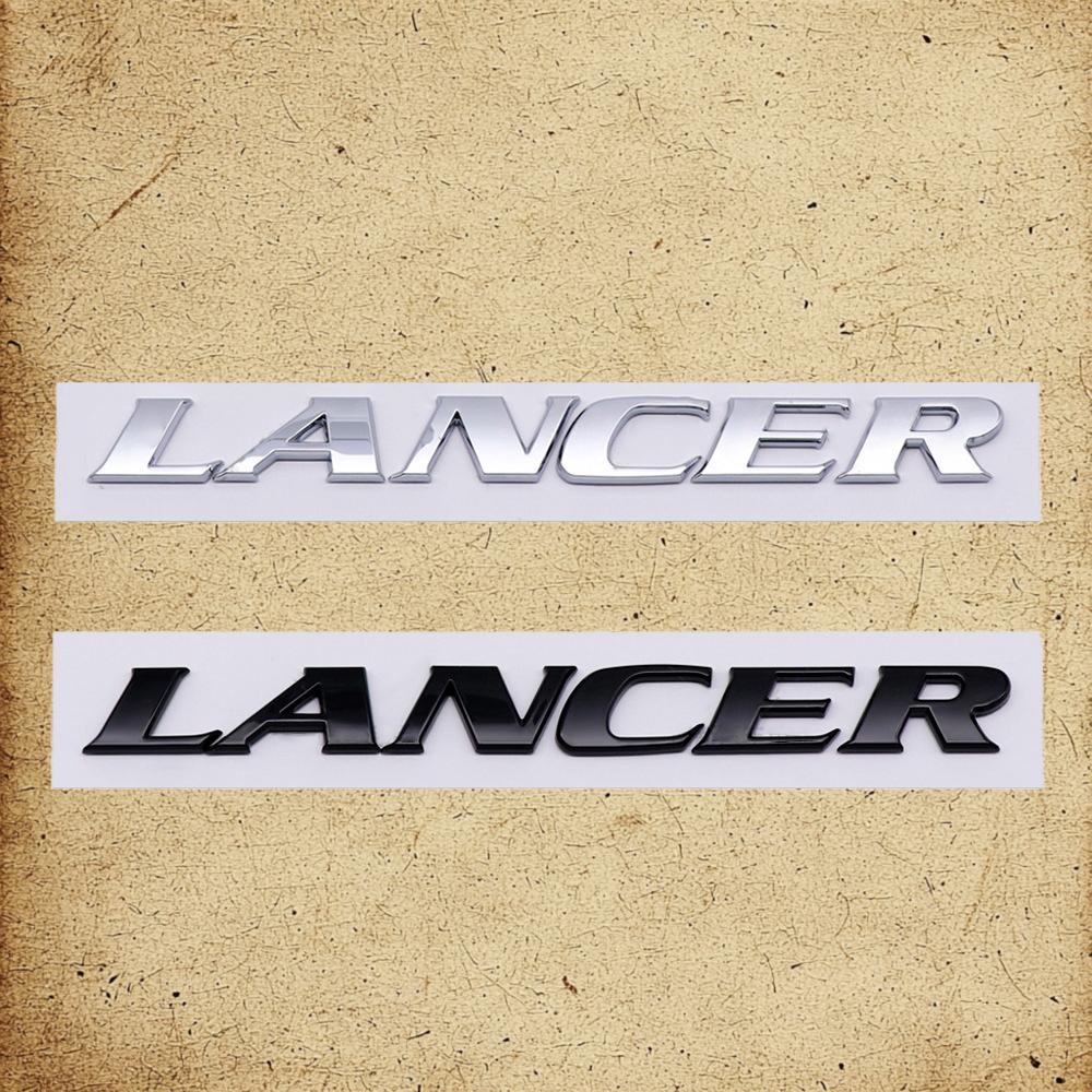 Car Trunk ABS Letters Logo Words Badge Emblem Decals Sticker For Mitsubishi Lancer Evolution 4 5 6 7 8 9 X EX EVO Accessories