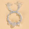 With Butterfly Pendant Crystal Flower Bracelet Lucky Weaving Crystal Bracelets  Girls Gifts