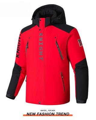 Fashionable Versatile Men's Thickened Outdoor Warm Winter Jacket - Wrinkle Resistant Lightweight Soft Cozy Long Sleeve Down Jacket