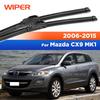 Für Mazda CX9 MK1 2006-2015 2007 2008 2009 2010 2011 2012 Scheibenwischer Frontscheibenwischerblätter Windschutzscheibe Windschutzscheibe Fensterwischer 26"+16"""
