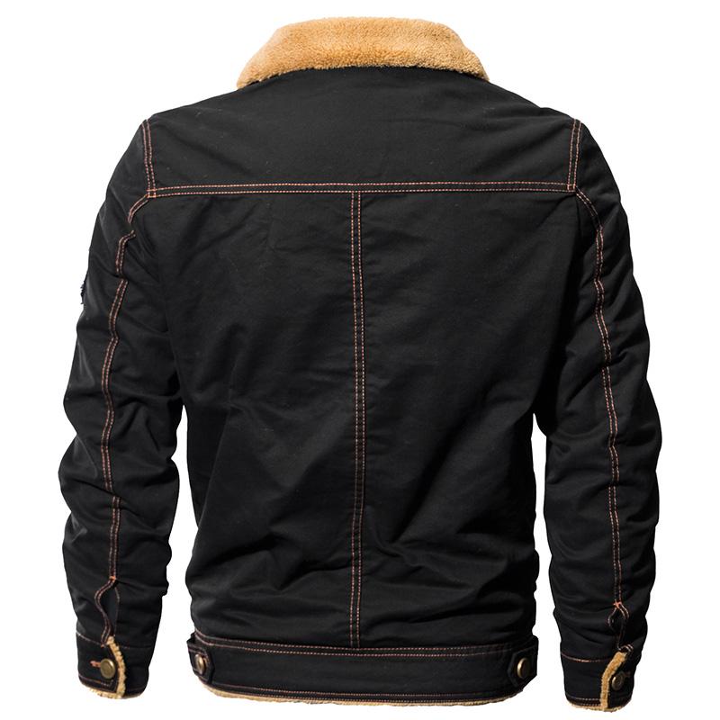 plus size military jacket black