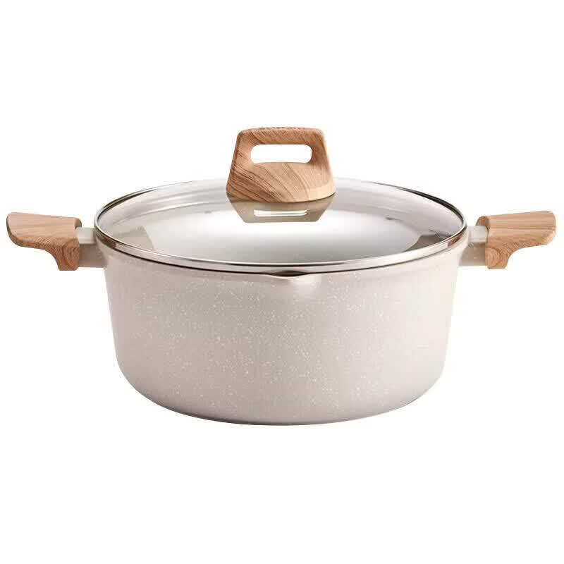 Supor 20cm Maifan Stone Non-Stick Double-Handle Pot