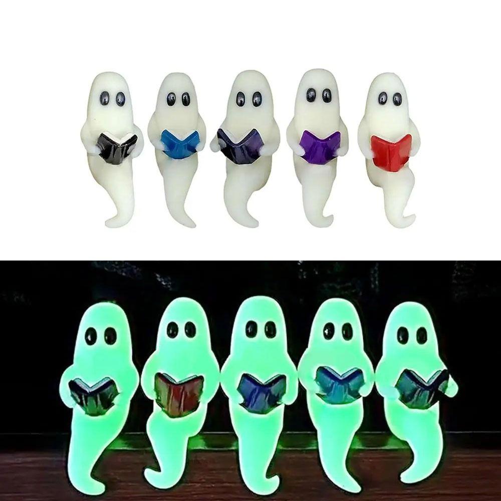 Glow In The Dark Mini  Ghost Figurines  Holiday Festival Party Decor