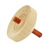 plain wooden tops oak set of that can be painted or Includes Long-spinning, 5.8cm diameter, (red handles, 3) crafted. string.