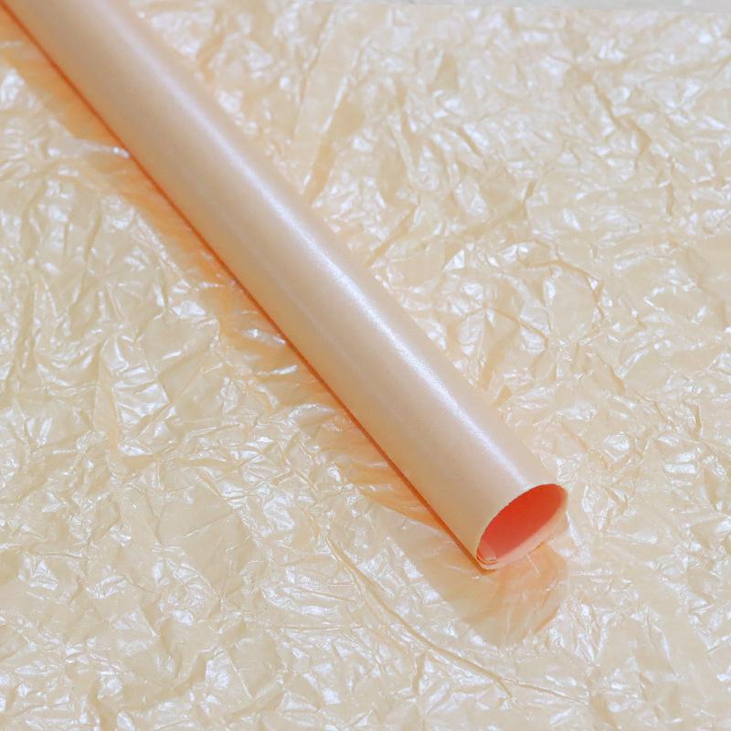 Perlmuttfarbenes Schnee-Birnen-Papier zum Einwickeln von Blumensträußen