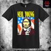 26 Neil Young Maglietta Logo Band Rock Classico Unisex Cotone T-SHIRT S-3XL Maglietta Unisex