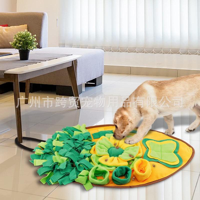 Interactive Snuffle Mat Dogs Cats - Plush Scent Tracking Toy With Crinkle Sound Non-Slip Base Mental Stimulation