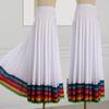 Square Dance Halve Rok Etnische Stijl Dans Regenboog Rok Danskleding Elastische Taille Xinjiang Dans Sociale Dans Rok