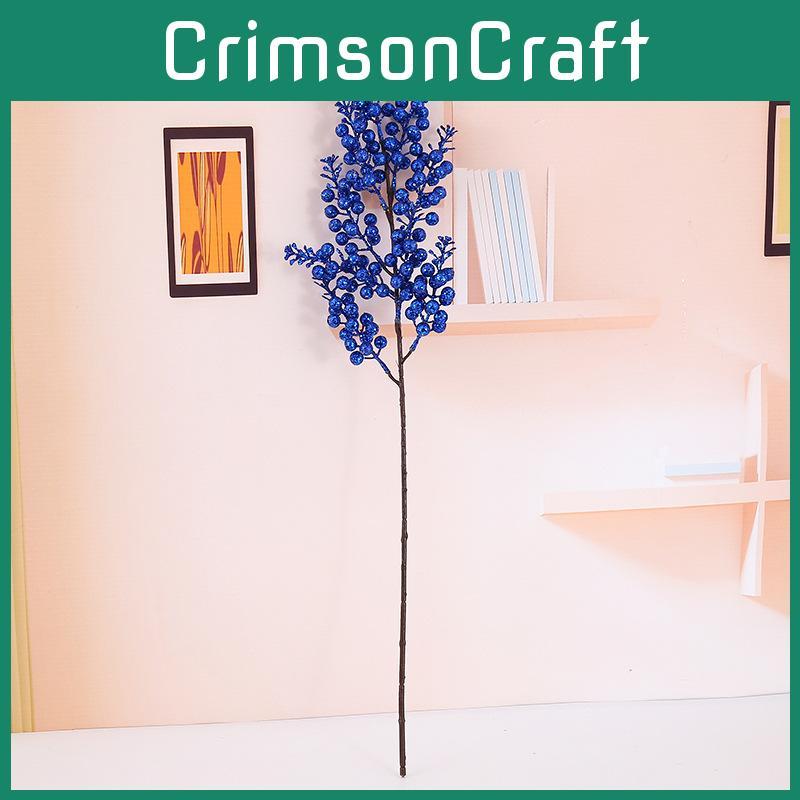 Weihnachtsbeere Vintage Kunstblumen-Dekor mit goldenen Akzenten für festliche Heimdekoration