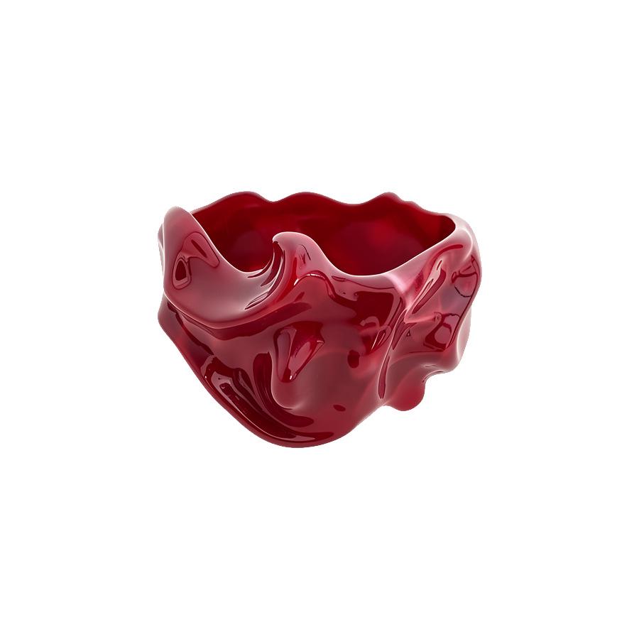 Acrylic Gradient Geometric Pleated Bracelet - High-End, Fashionable Jewelry for Women