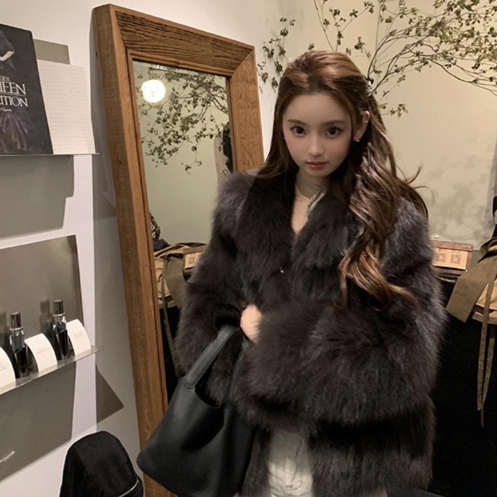 Fur Coat Autumn and Winter Young Fashion Quilted Thick Coat Cotton Clothes
