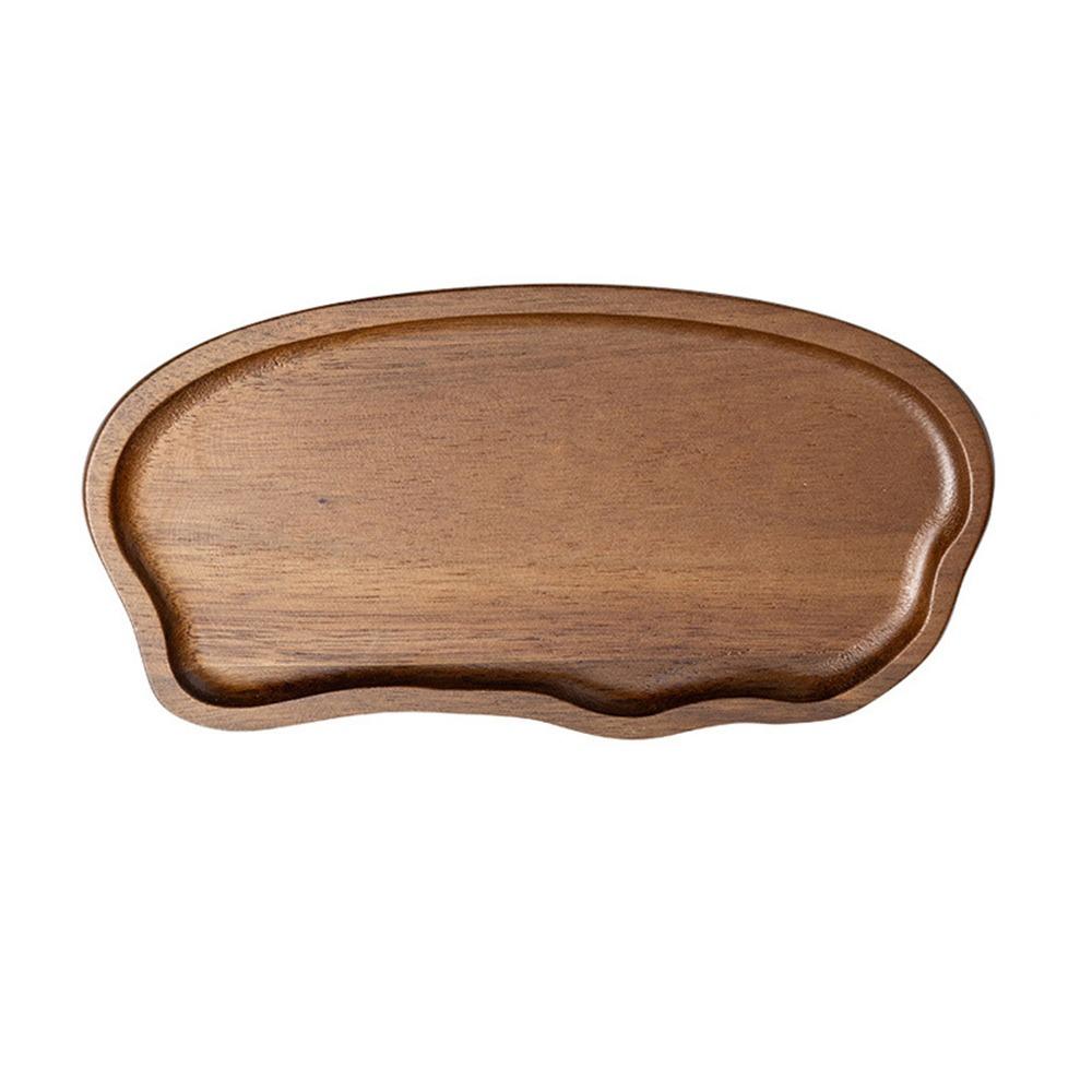 High Quality Acacia Wood Tea Tray Coffee Japanese Style Dessert Plate Tableware Irregular Dried Fruit Snack Plate Party Serving
