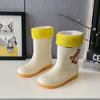 Kinder Regenstiefel Fleecegefüttert Wasserdichte Gummistiefel