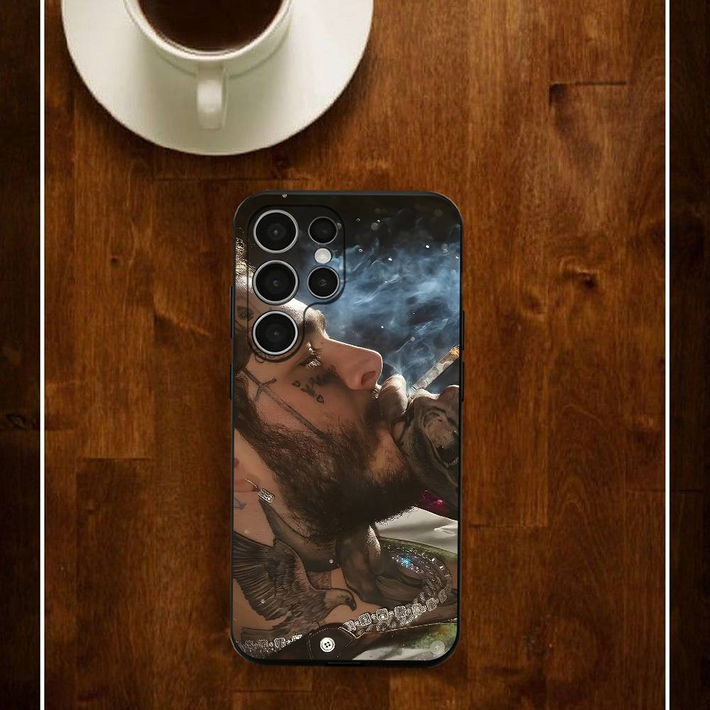 

P-Post-m-Malone Phone Case For Samsung S24 25 23 22 21 20 Plus Ultra 5G Lite Shockproof Cover Samsung S25