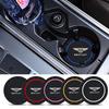 2PC Leather Car Anti Slip Mat Coaster Car Water Cup Slot Accessory for New Bentley Flying Spur Continental GT Bentayga Mulsanne