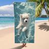 Hund Süßes Strandtuch Weich Wasser Leichtes Handtuch Geeignet für Strand Dusche Schwimmbad Reisen Urlaub Strandurlaub Geschenke