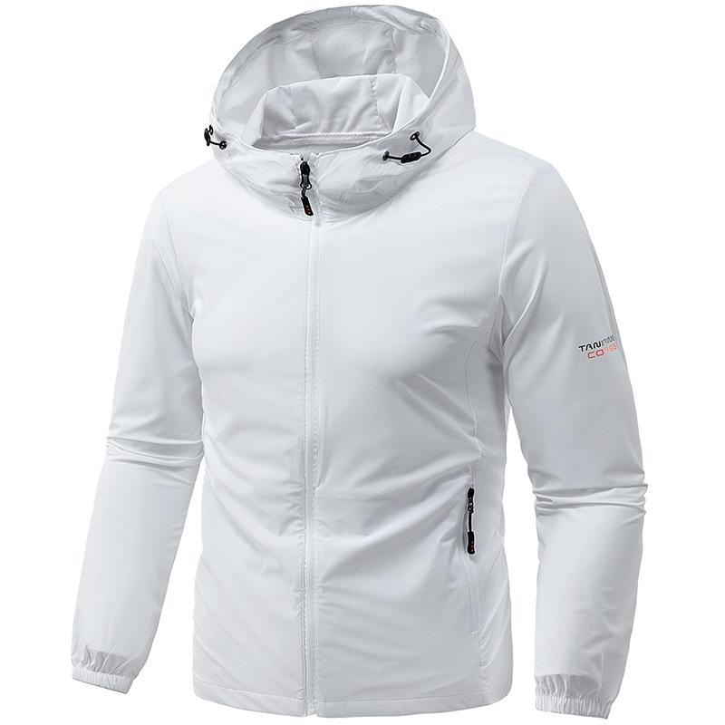 Sommer Neue Sonnenschutzkleidung Herren Hautkleidung Atmungsaktive Kapuzenjacke