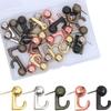 25 PCS Decorative Push Pin Hooks for Wall, Metal Thumb Tacks Hangers Picture Hanging Nails Thumbtacks for Photos Pictures Display Bulletin Board