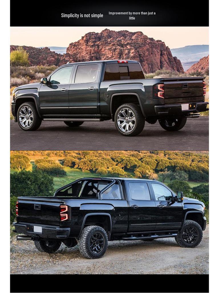 Compatible with GMC Sierra 2014-2018 Taillight Assembly: Turn Signal, Welcome Light, Brake Light.