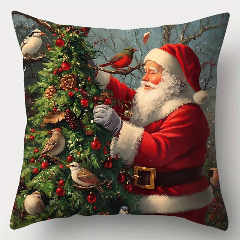 Cozy Cabin Patterned PillowcaseSuitable for sofa car bedroom decorative cushion cover pillow cover