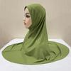 H124 Erwachsene hochwertige große Größe muslimischer Hijab-Schal mit Kinnteil islamische Kopftuch-Hüte Armia zum Überziehen Kopftuch Turbanmützen