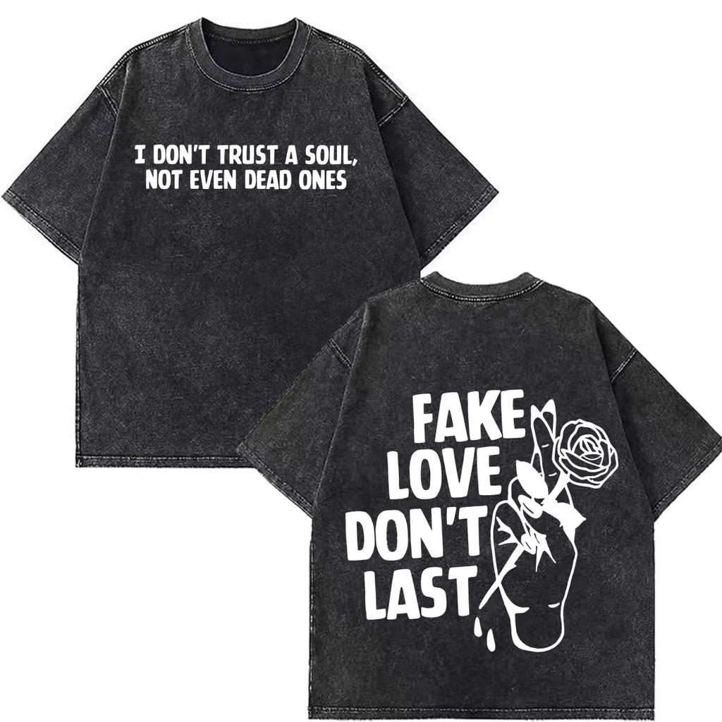 Hot Sale MGK Lost Americana Tour 2026 Print Vintage Washed T-shirt Men Women Fashion T-shirts Summer Oversized Short Sleeve Casual Clothing