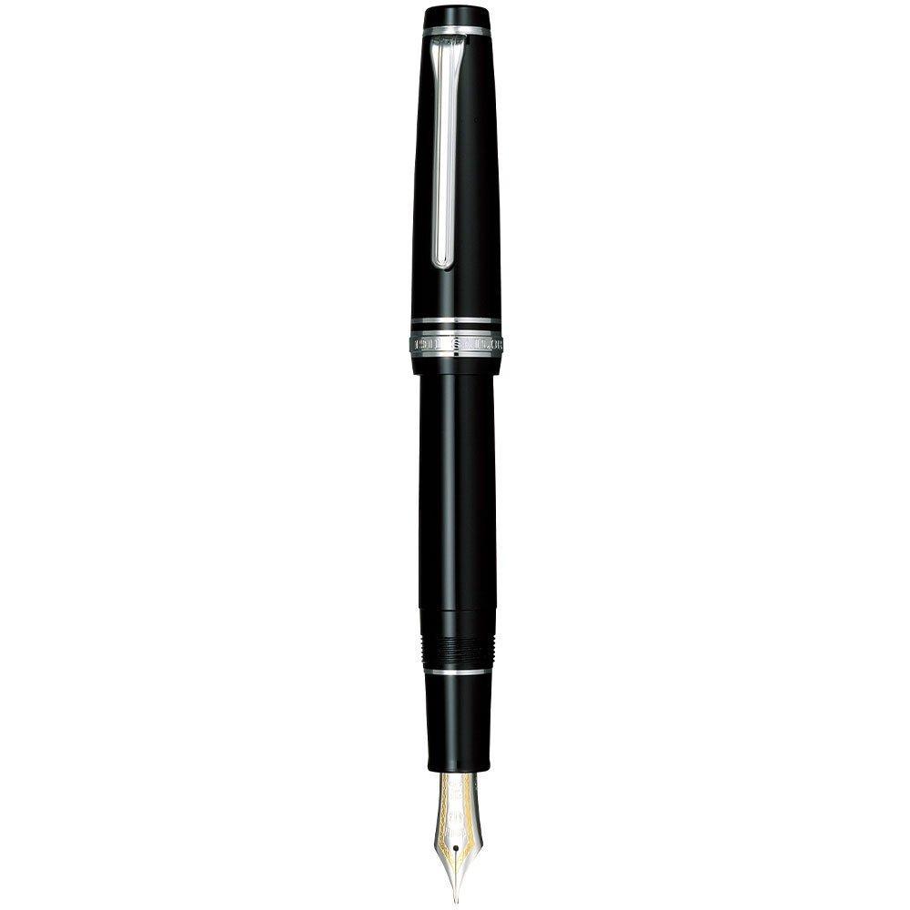 Sailor Professional Gear Fountain Pen, Silver, Black, Bold Nib, 11-2037-620