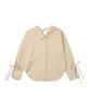INSTANTFUNK Summer Ribbon Shirt - Light Beige