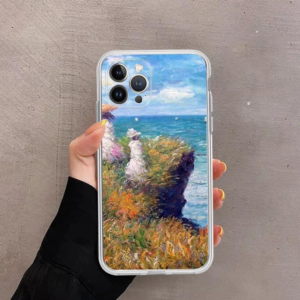 Claude Monet Phone Case For IPhone 16 15 14 13 12 Mini 11 Pro XS Max X XR SE 6 7 8 Plus Soft Silicone Cover
