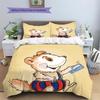 Parure de lit motif Lérots Bobo Ensemble couette Décoration de maison Cadeau (1 * housse de couette + 2 * taie d'oreiller sans garnissage)