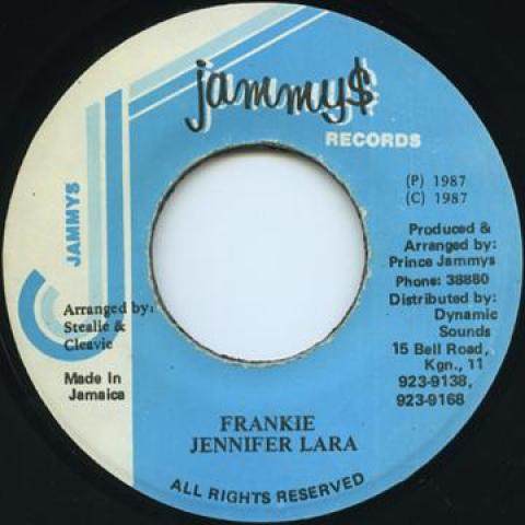

7inch Record JENNIFER LARA - Frankie none Jammys 1987 Jamaica Reggae, Ska & Dub